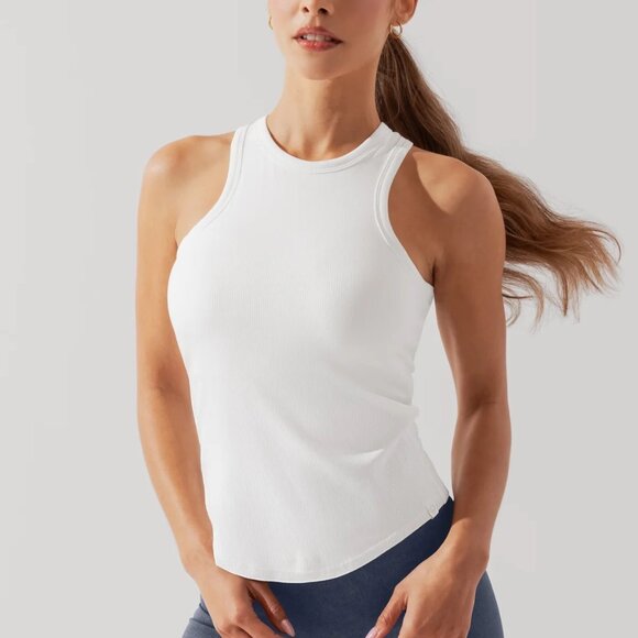 NWT POPFLEX Not Your Typical Tank (Built-in Bra) - White - Picture 4 of 4